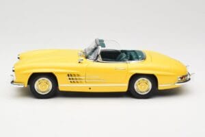Mercedes 300 SL W198 Roadster Hardtop Signal Yellow Minichamps 1:18 180039044 Metal - imagen 5 de 9