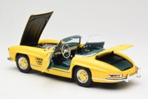 Mercedes 300 SL W198 Roadster Hardtop Signal Yellow Minichamps 1:18 180039044 Metal - imagen 6 de 9