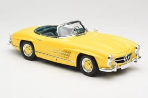 Mercedes 300 SL W198 Roadster Hardtop Signal Yellow Minichamps 1:18 180039044 Metal - imagen 7 de 9