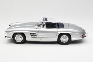 Mercedes 300 SL W198 Roadster Silver Metallic Minichamps 1:18 180039030 Metal - imagen 4 de 8