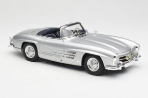 Mercedes 300 SL W198 Roadster Silver Metallic Minichamps 1:18 180039030 Metal - imagen 6 de 8