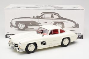 Mercedes 300 SL W198 Blanco Minichamps 1:18 180039006 Metal - imagen 8 de 8