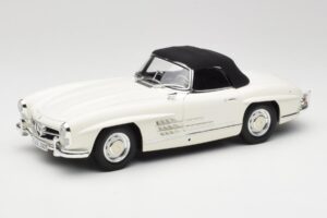Mercedes 300 SL W198 Roadster Blanco Con Capota Blanda Minichamps 1:18 180039034 Metal - imagen 3 de 9