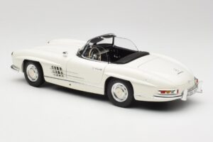 Mercedes 300 SL W198 Roadster Blanco Con Capota Blanda Minichamps 1:18 180039034 Metal - imagen 8 de 9