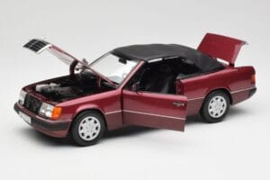 Mercedes 300CE-24 A124 Cabriolet Almandine Rojo Metalizado Norev 1:18 B66040616 Metal - imagen 2 de 8