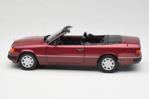 Mercedes 300CE-24 A124 Cabriolet Almandine Rojo Metalizado Norev 1:18 B66040616 Metal - imagen 4 de 8