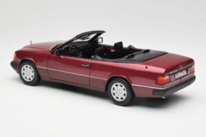 Mercedes 300CE-24 A124 Cabriolet Almandine Rojo Metalizado Norev 1:18 B66040616 Metal - imagen 7 de 8