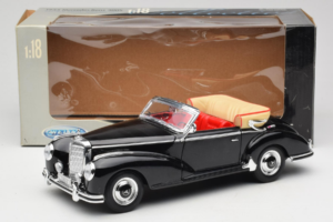 Mercedes 300S W188 Roadster Negro Welly 1:18 801-3271398 Metal - imagen 8 de 8