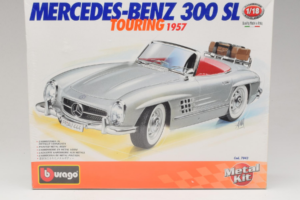 Mercedes 300SL Roadster Plata Bburago 1:18 7043 Metal