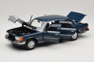 Mercedes 350 SEL W116 Hansa Blue Norev 1:18 183976 Metal - imagen 2 de 8