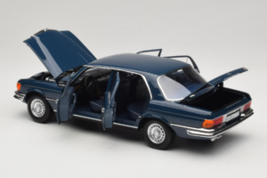 Mercedes 350 SEL W116 Hansa Blue Norev 1:18 183976 Metal - imagen 5 de 8