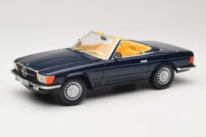 Mercedes 350 SL R107 Azul Oscuro Sun Star 1:18 MB003 Metal