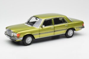 Mercedes 450 SEL W116 Citrus Verde Edición Dealer Norev 1:18 B66040683 Metal