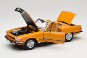 Mercedes 450 SL R107 Cayenne Orange Norev 1:18 183350 Metal - imagen 2 de 10