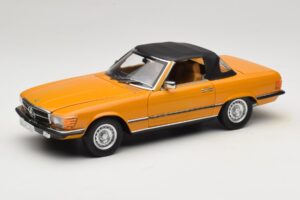 Mercedes 450 SL R107 Cayenne Orange Norev 1:18 183350 Metal - imagen 3 de 10