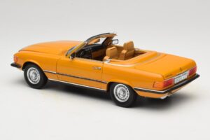 Mercedes 450 SL R107 Cayenne Orange Norev 1:18 183350 Metal - imagen 9 de 10