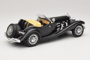 Mercedes 500K Roadster Negro Bburago 1:18 3020-P2 Metal - imagen 3 de 8