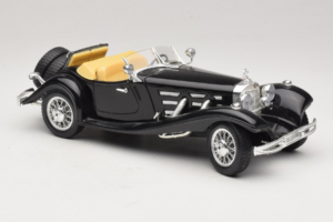 Mercedes 500K Roadster Negro Bburago 1:18 3020-P2 Metal - imagen 6 de 8