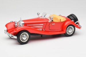 Mercedes 500K Roadster Rojo Bburago 1:18 3020 Metal