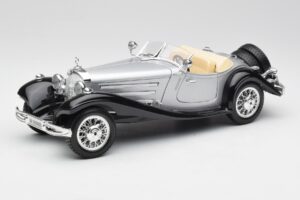 Mercedes 500K Roadster Plata Bburago 1:18 3020-M1 Metal
