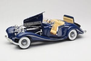 Mercedes 500K Special Roadster Azul Maisto 1:18 56059 Metal - imagen 2 de 8