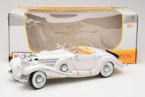 Mercedes 500K Special Roadster Blanco Premiere Edition Maisto 1:18 536055 Metal - imagen 8 de 8