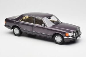 Mercedes 560 SEL W126 Violeta Metallic Norev 1:18 183544 Metal - imagen 6 de 8