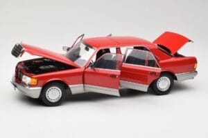 Mercedes 560 SEL W126 Rojo Norev 1:18 183463 Metal - imagen 2 de 8