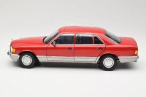 Mercedes 560 SEL W126 Rojo Norev 1:18 183463 Metal - imagen 4 de 8