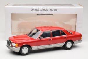 Mercedes 560 SEL W126 Rojo Norev 1:18 183463 Metal - imagen 8 de 8