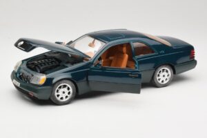 Mercedes 600 SEC C140 Verde Majorette 1:18 4418 Metal - imagen 2 de 8