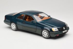 Mercedes 600 SEC C140 Verde Majorette 1:18 4418 Metal - imagen 6 de 8