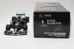 Mercedes AMG Petronas W11 #44 L. Hamilton Winner Tuscan GP 2020 Minichamps 1:18 110200944 Metal - imagen 6 de 6