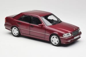 Mercedes AMG C36 W202 Almandine Rojo Norev 1:18 B66040706 Metal - imagen 6 de 8