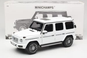 Mercedes G-Class G 500 W463A Diamond White Metallic Minichamps 1:18 113037111 Metal - imagen 8 de 8