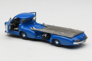 Mercedes Renntransporter Blue Wonder CMC 1:43 M-036K Metal - imagen 5 de 8