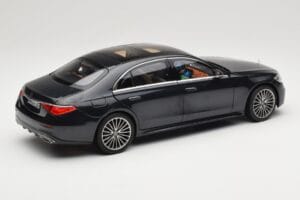 Mercedes S-Class W223 AMG Line Anthracite Blue Norev 1:18 183800 Metal - imagen 3 de 8