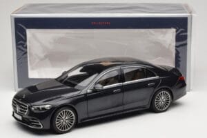 Mercedes S-Class W223 AMG Line Anthracite Blue Norev 1:18 183800 Metal - imagen 8 de 8