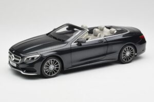 Mercedes S-Class Cabriolet A217 Magnetite Negro Metalizado Norev 1:18 B66960354 Metal
