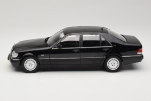 Mercedes S-Class W140 S600 Obsidian Black Metallic Norev 1:18 183045 Metal - imagen 4 de 8