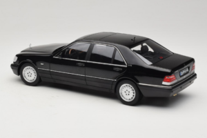 Mercedes S-Class W140 S600 Obsidian Black Metallic Norev 1:18 183045 Metal - imagen 7 de 8