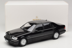 Mercedes S-Class W140 S600 Obsidian Black Metallic Norev 1:18 183045 Metal - imagen 8 de 8