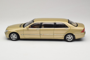 Mercedes S-Class W220 Pullman Gold Metallic Sun Star 1:18 4113 Metal - imagen 4 de 8