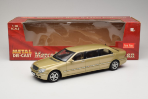 Mercedes S-Class W220 Pullman Gold Metallic Sun Star 1:18 4113 Metal - imagen 8 de 8