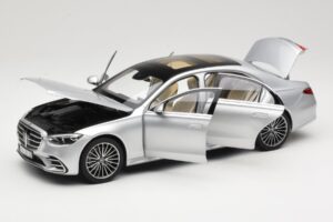 Mercedes S-Class W223 AMG Line Brilliant Silver Norev 1:18 183805 Metal - imagen 2 de 8