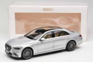 Mercedes S-Class W223 AMG Line Brilliant Silver Norev 1:18 183805 Metal - imagen 8 de 8
