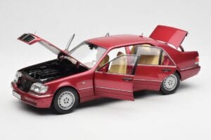 Mercedes S500 W140 Rojo Metallic Norev 1:18 183579 Metal - imagen 2 de 8