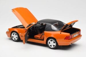 Mercedes SL 500 R129 Naranja Metallic Norev 1:18 183752 Metal - imagen 5 de 8