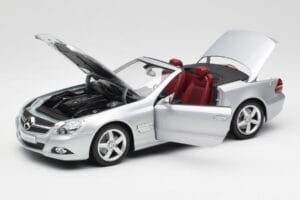 Mercedes SL 500 R230 Cabriolet Iridium Plata Minichamps 1:18 B66962388 Metal - imagen 2 de 8