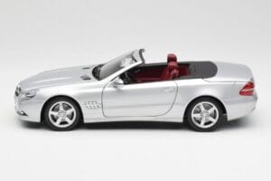 Mercedes SL 500 R230 Cabriolet Iridium Plata Minichamps 1:18 B66962388 Metal - imagen 4 de 8